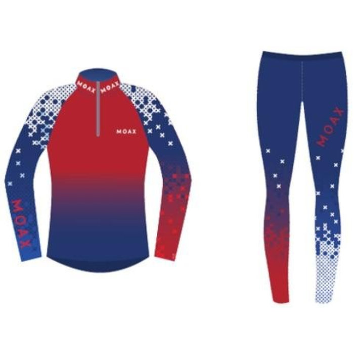 Комбинезон раздельный женский MOAX Sirius Race (синий/красный)
