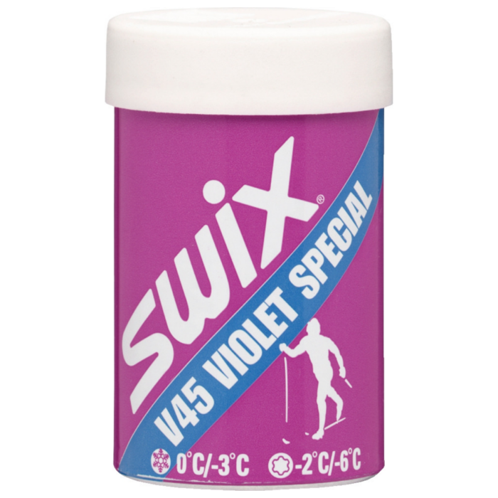 Мазь держания, твердая SWIX V45 Violet Special (-2°С -6°С) 45 г.