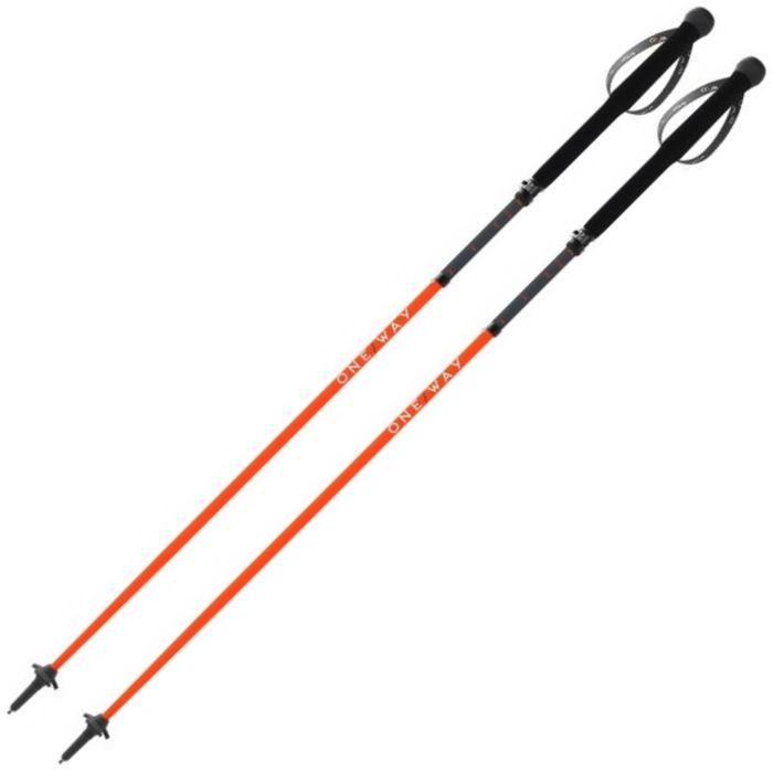 Палки для скандин. ходьбы ONEWAY (OZ60123) MTX Carbon Vario (Карбон 100%) (черный/оранжевый)