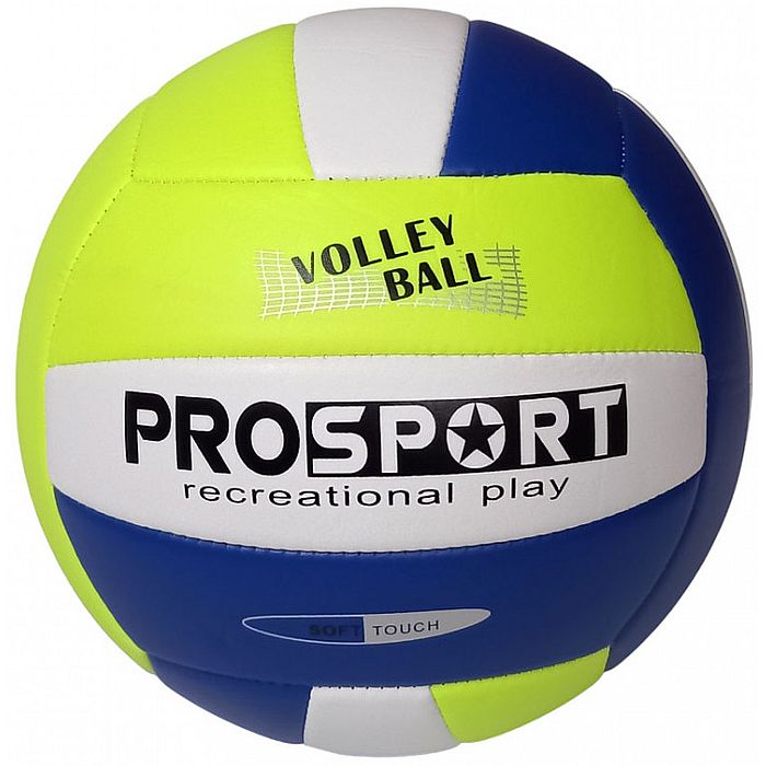 Мяч волейбольный SPORTEX (PU 2.7, 235 гр., маш. сш.) (синий/желтый)