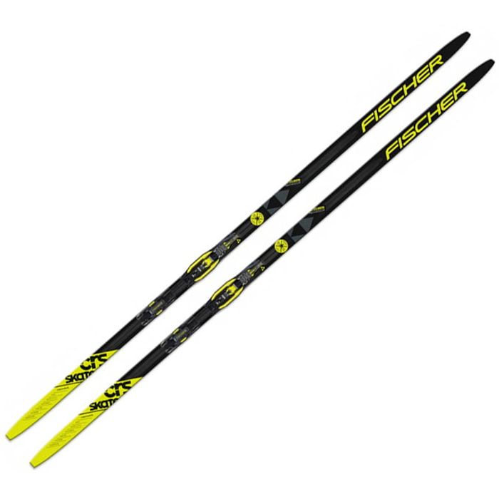 Лыжи беговые FISCHER Aerolite Skate Russialoppet IFP (черный/желтый)