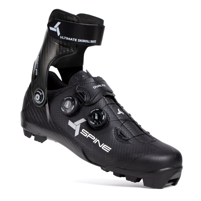 Лыжероллерные ботинки SPINE NNN Ultimate Skiroll Skate Dual Fix (29 S) (черный)