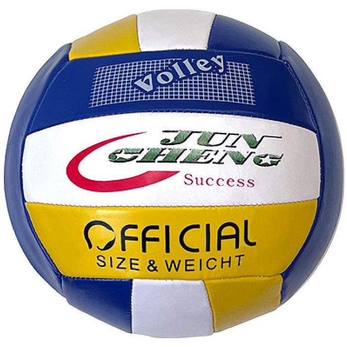 Мяч волейбольный SPORTEX (PVC 2.7, 265 гр., маш. сш.) (желтый/синий)