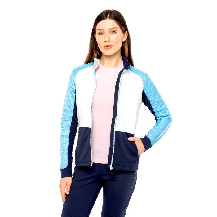 Куртка разминочная женская MOAX Tauri PRO Hybrid (голубой)