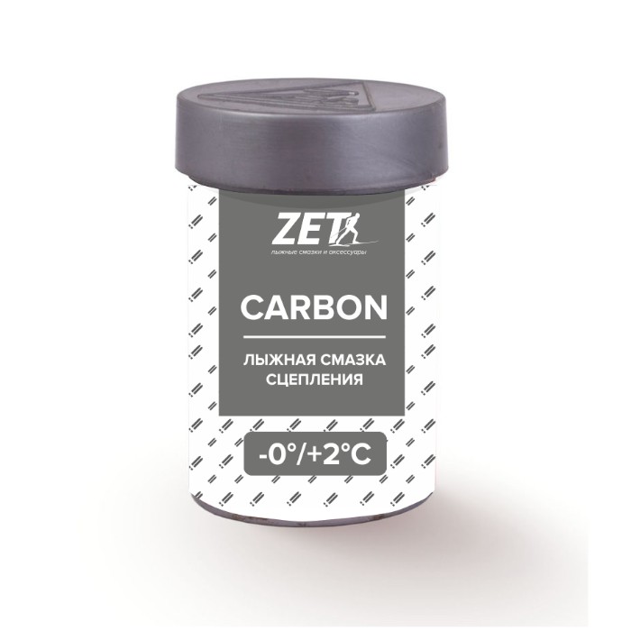 Мазь держания, твердая ZET Carbon Grey (0°С +2°С) 30 г.