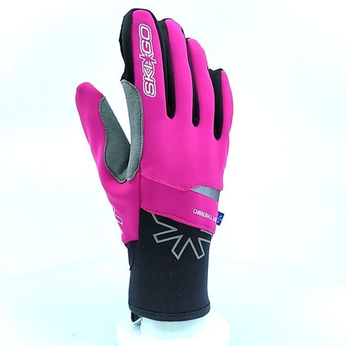 Перчатки лыжные женские SKIGO X-skin Thermo Lady (розовый)