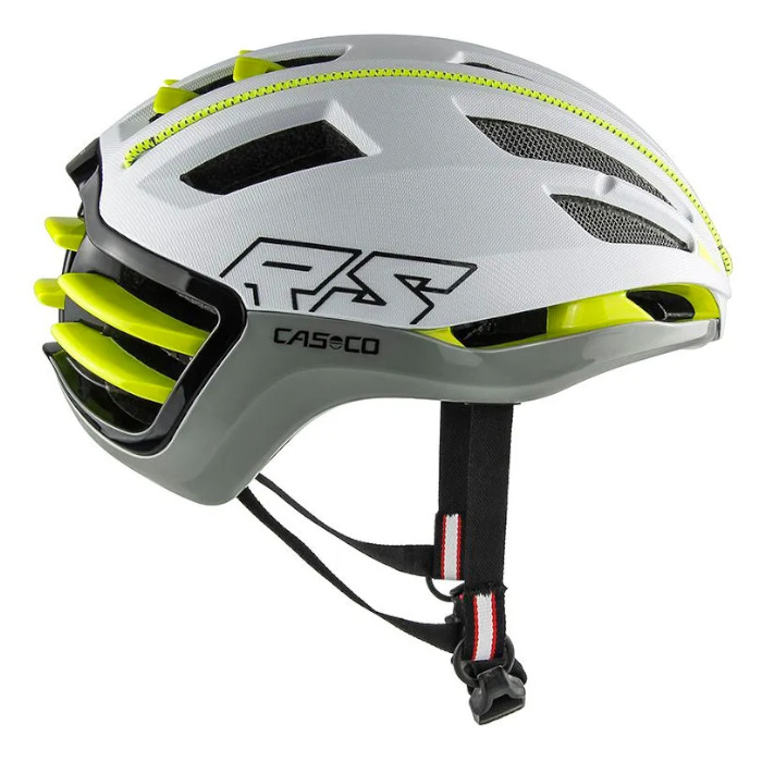 Шлем CASCO SPEEDairo 2 (с визором) (белый/зеленый)