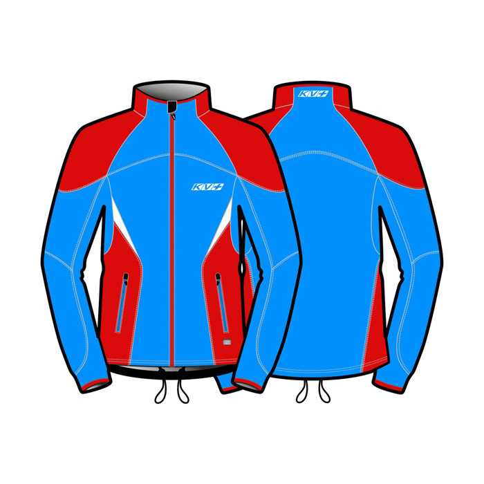 Куртка разминочная Jr. KV+ Lahti Jacket Unisex (синий/красный)