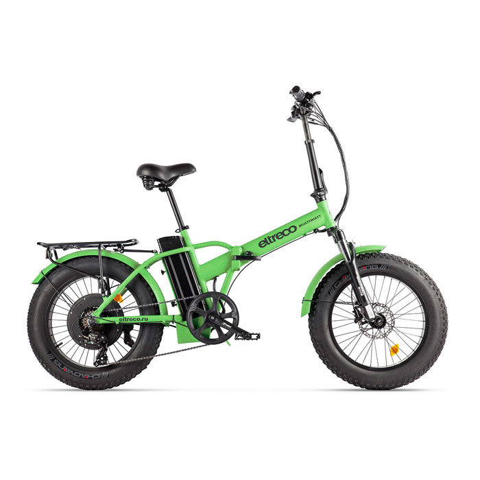 Электровелосипед ELTRECO MULTIWATT NEW 1000 Wh (зеленый карбон) (2020)