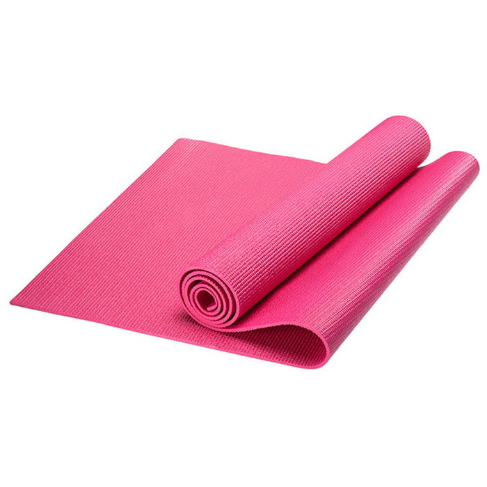 Коврик для йоги SPORTEX (PVC 173x61x0,5 см) (розовый)