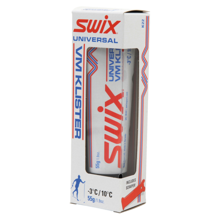 Мазь держания, жидкая SWIX K22 Universal VM klister (со скребком) (-3°С +10°С) 55 г.