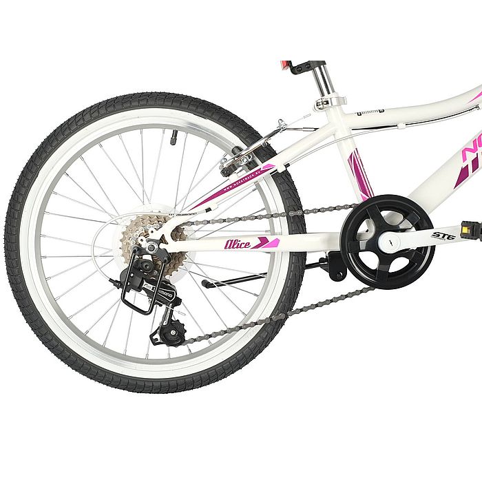 Велосипед NOVATRACK Alice 20&quot;, Steel, V-Brake, 6-Speed (белый) (2021)