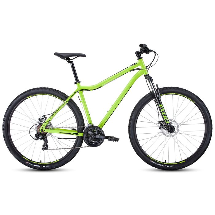 Велосипед FORWARD Sporting 29 2.0 disc (св.зеленый/черный) (2020)