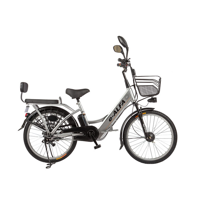 Электровелосипед ELTRECO e-ALFA 350 Wh (серый) (2019)