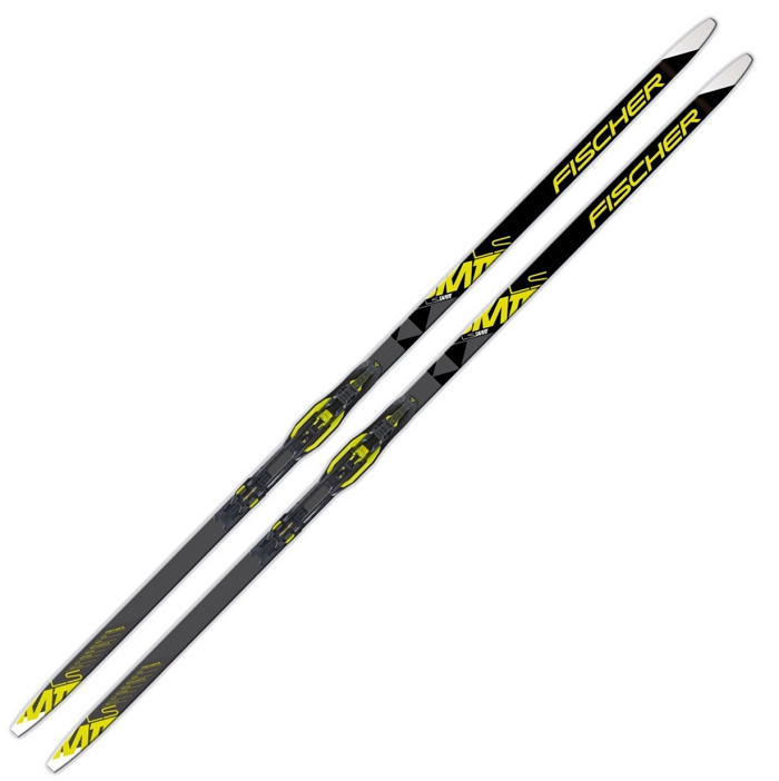 Лыжи беговые FISCHER LS Skate IFP (черный/желтый)