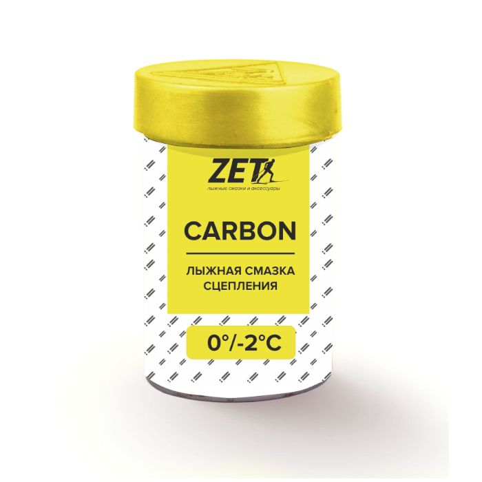 Мазь держания, твердая ZET Carbon Yellow (0°С -2°С) 30 г.