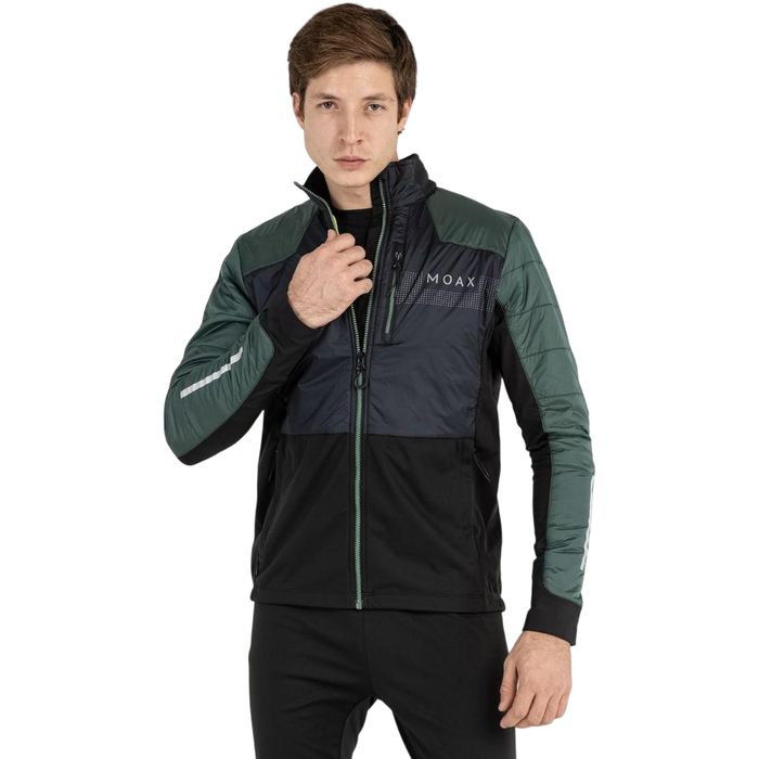 Куртка разминочная MOAX Tauri PRO Hybrid (темно-зеленый)