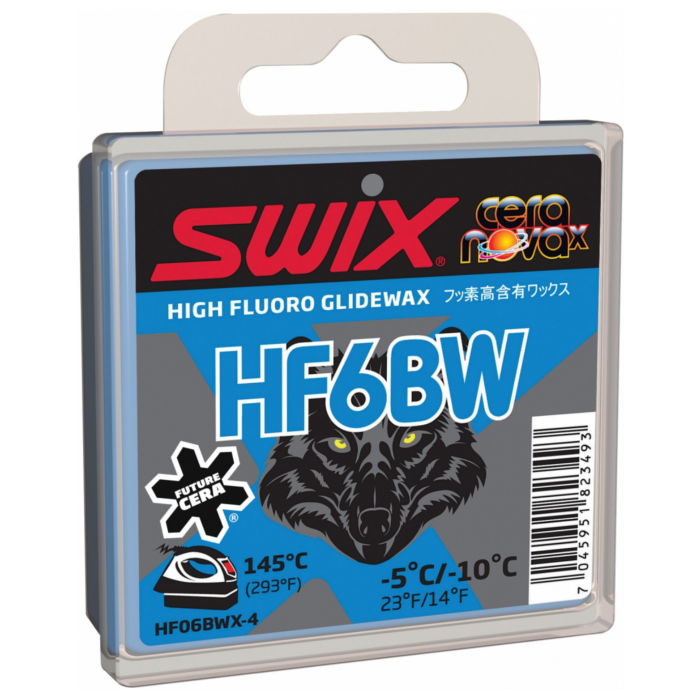 Парафин высокофтористый SWIX HF6BWX Black (-5°С -10°С) 40 г.