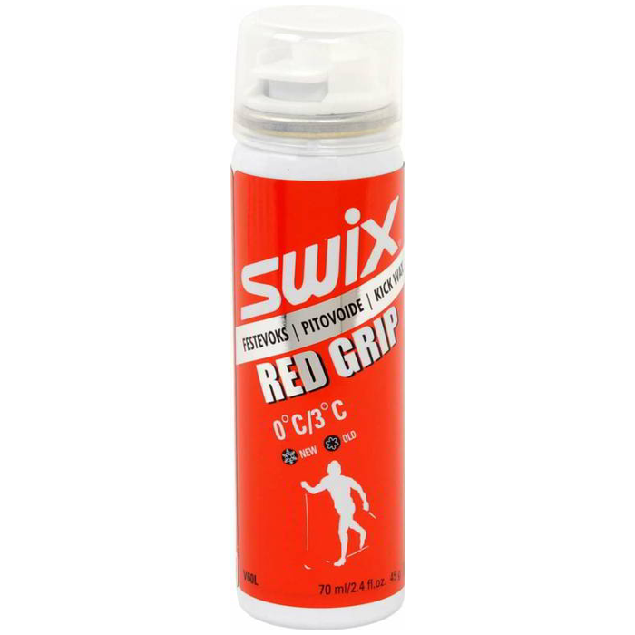 Мазь держания, жидкая SWIX Red Liquid (аэрозоль, жидкая) (0°С +3°С) 70 ml.