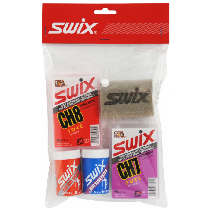 Набор мазей скольжения SWIX Универсальный набор мазей Kick & Glide Kit (U10, U20, V40, V60, T10)  
