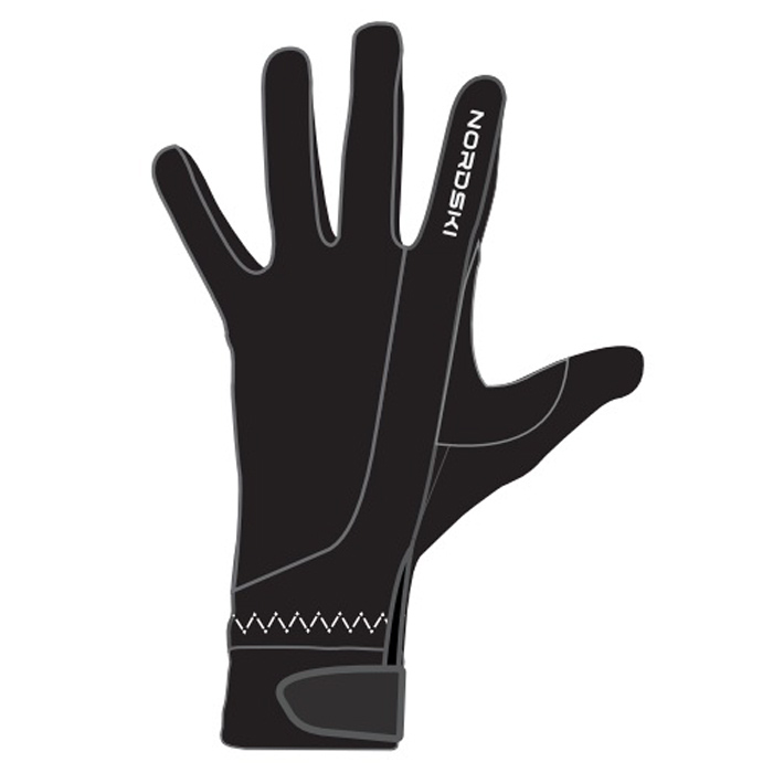 Перчатки лыжные NORDSKI Racing WS (черный)