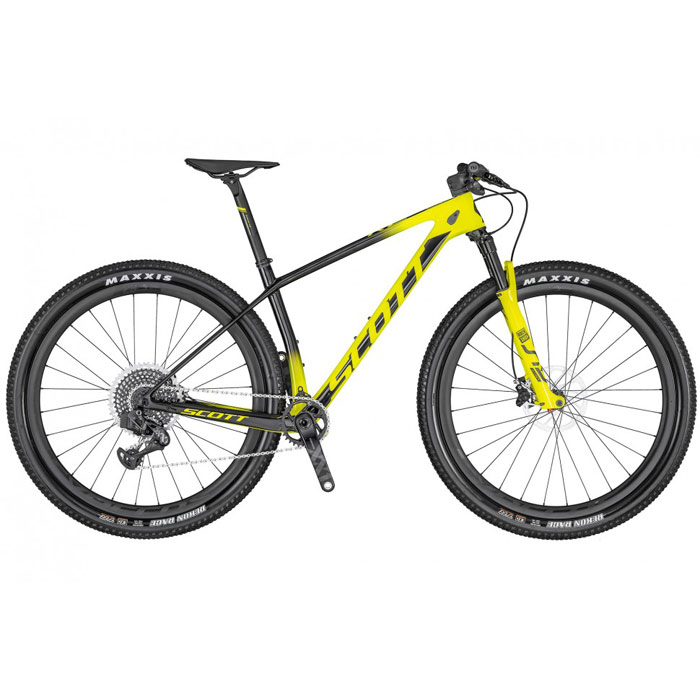 Велосипед SCOTT Scale RC 900 World Cup AXS (черно/желтый) (2020)