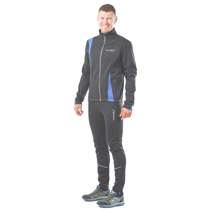 Костюм разминочный Jr. NORDSKI Active (черный/синий)