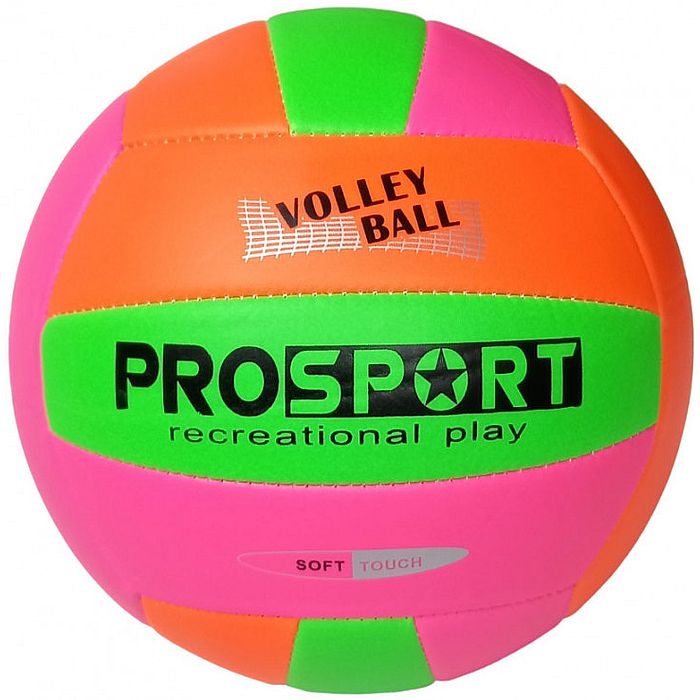 Мяч волейбольный SPORTEX (PU 2.7, 235 гр., маш. сш.) (розовый/оранжевый)