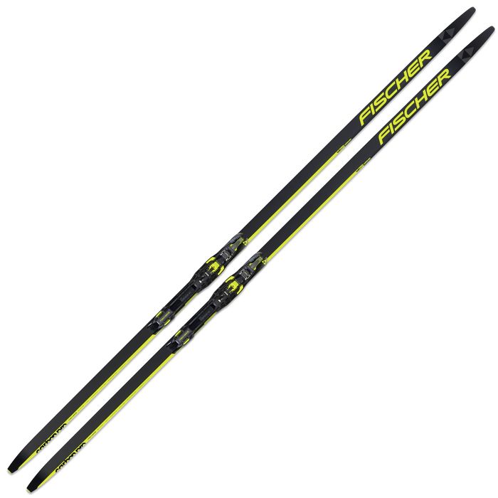 Лыжи беговые FISCHER Twin Skin Carbоn Pro Stiff IFP (желтый/черный)