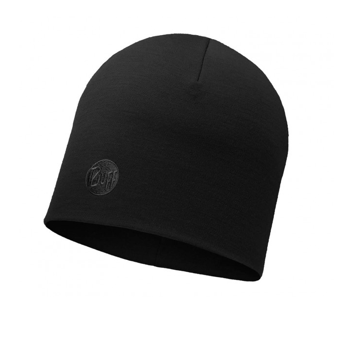 Шапка BUFF Merino Wool Thermal Hat Buff®Solid (черный)
