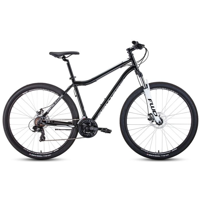 Велосипед FORWARD Sporting 29 2.0 disc (черный/белый) (2020)