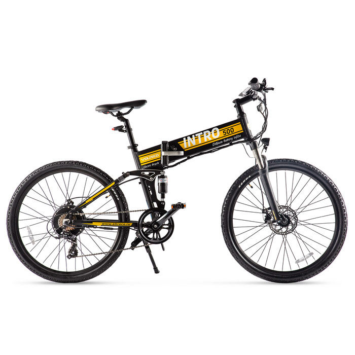 Электровелосипед VOLTECO INTRO 500 Wh (черный) (2019)