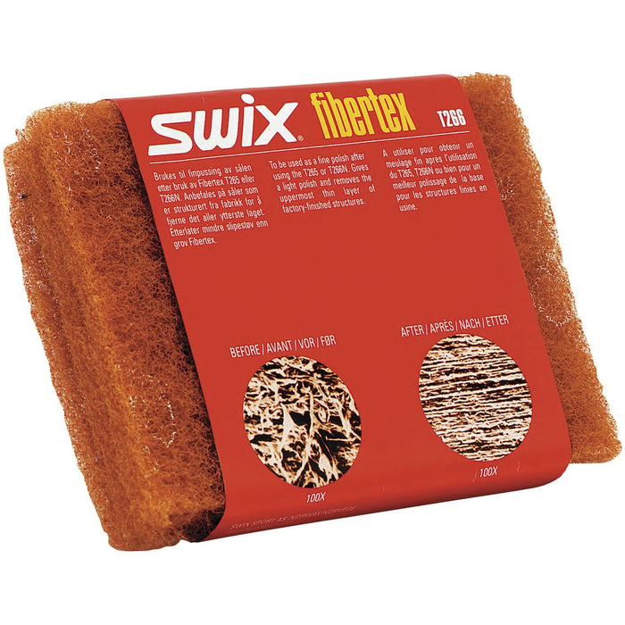 Фибертекс SWIX (T0264) (мелкий абразив, оранжевый, 3 листа 110x150 мм.)