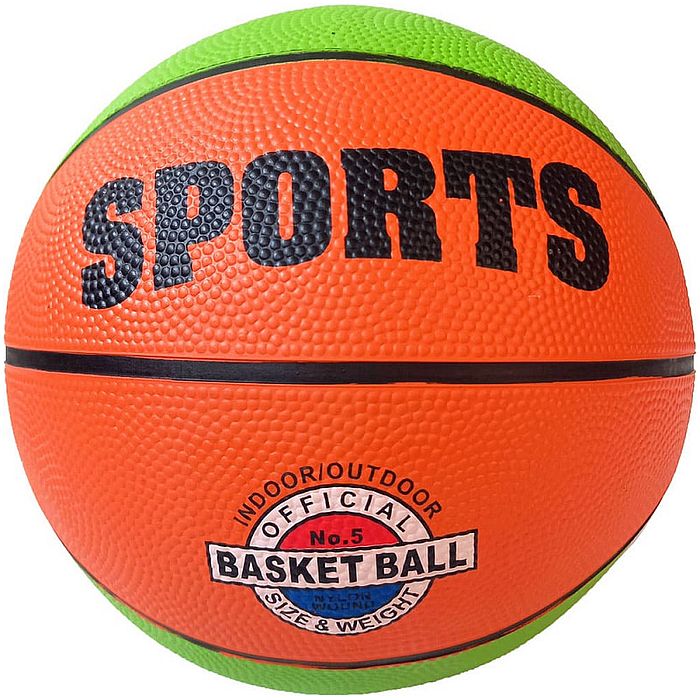 Мяч баскетбольный SPORTS №7 (зеленый/оранжевый)