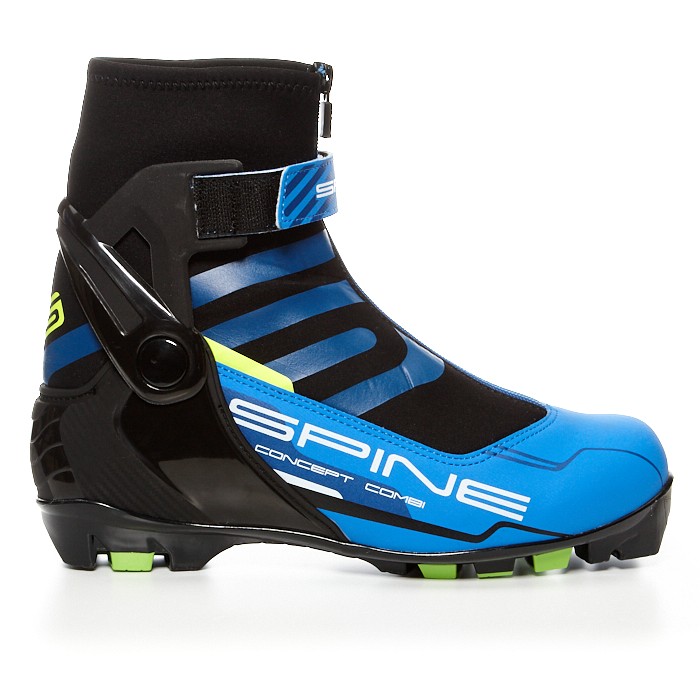 Лыжные ботинки SPINE NNN Combi (268M) (синий/черный/салатовый)