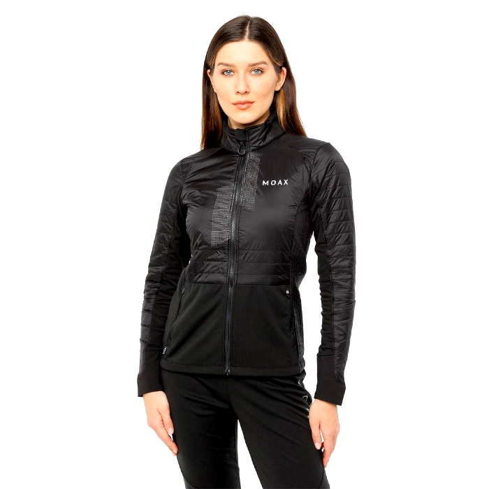 Куртка разминочная женская MOAX Tauri PRO Hybrid (черный)