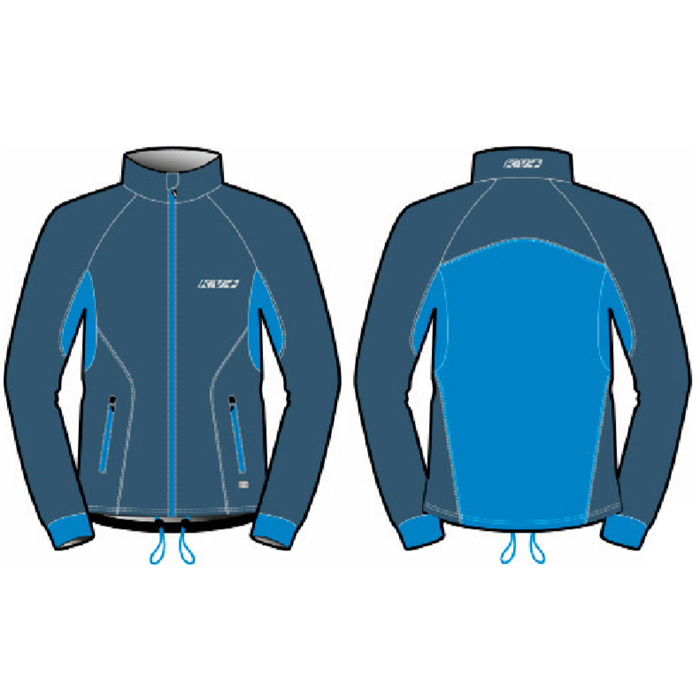 Куртка разминочная KV+ Cross Bib & Brace (pro-wind-tech fabric) (серый/голубой)