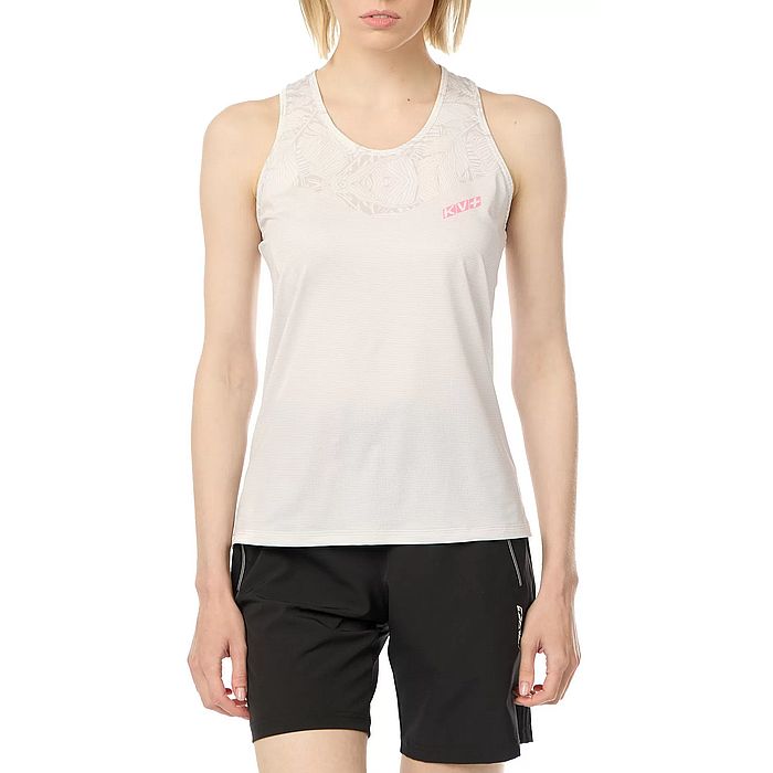 Майка для бега женская KV+ Arena Running Top (белый/серый)
