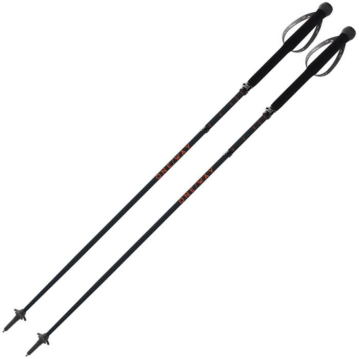 Палки для скандин. ходьбы ONEWAY (OZ60023) MTX Carbon Vario Dark (Карбон 100%) (черный/оранжевый)