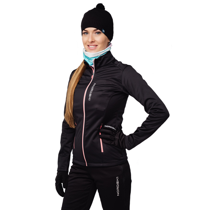 Куртка разминочная женская NORDSKI Active (черный)