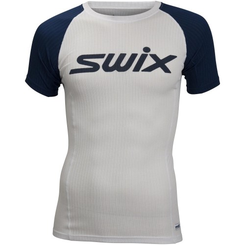 Термобелье мужское (верх) SWIX RaceX SS (белый/синий)