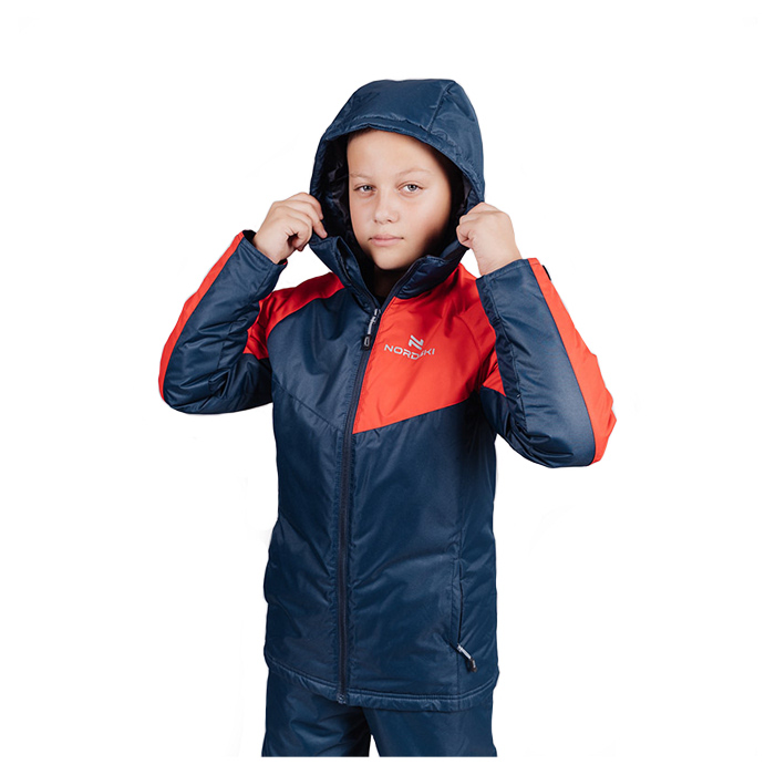 Куртка утепленная Jr. NORDSKI Premium-Sport (красный/синий)