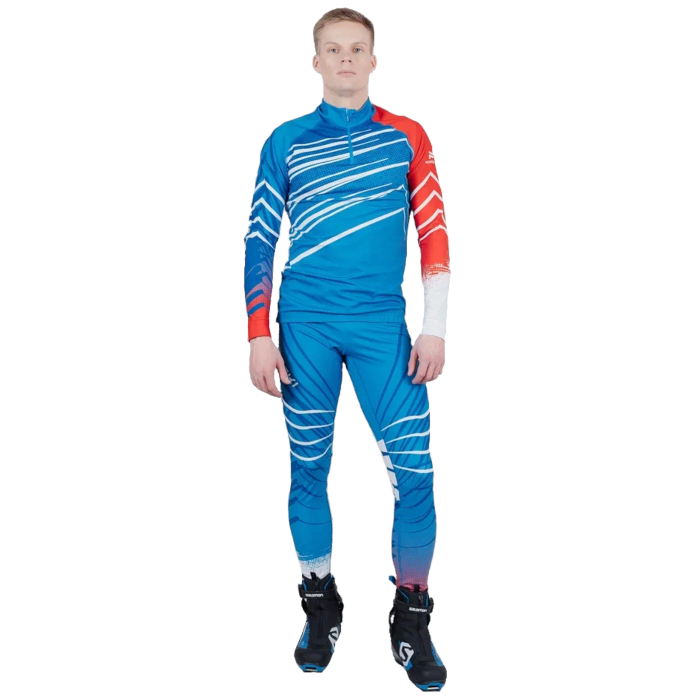 Комбинезон раздельный NORDSKI Pro Rus (синий/белый/красный)