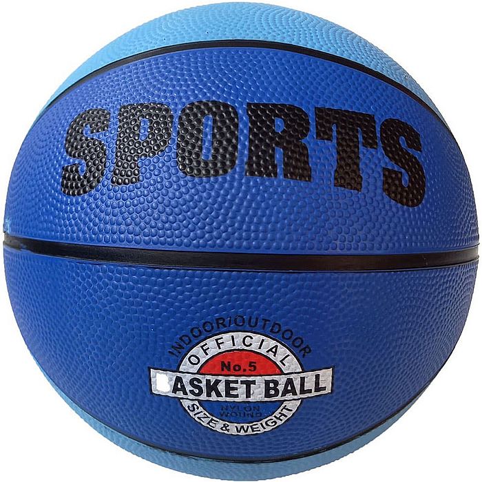 Мяч баскетбольный SPORTS №7 (голубой/синий)