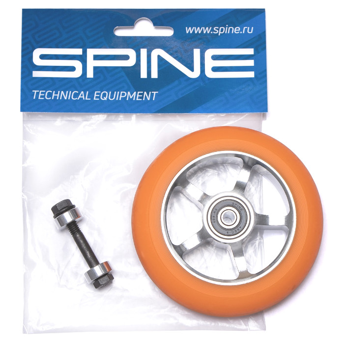 Колесо коньковое SPINE Skating PU 86A (ABEC-9) (оранжевый)