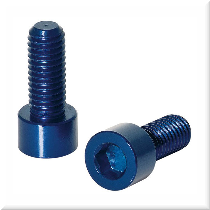 Фляги и держатели XLC Screws for water bottle holders 2piece Set, blue BC-X02