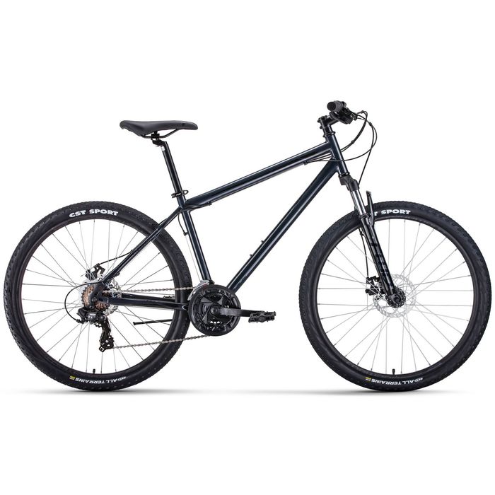 Велосипед FORWARD Sporting 27,5 2.0 disc (серый/черный) (2020)