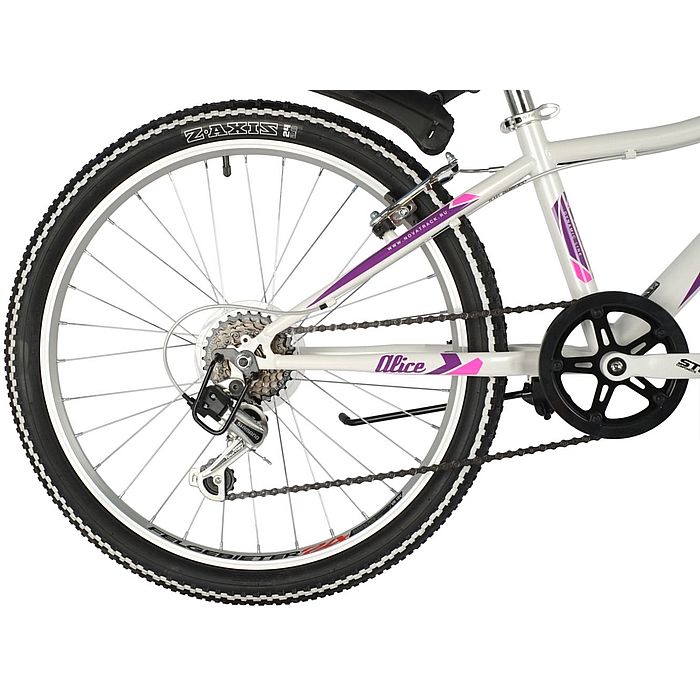 Велосипед NOVATRACK Alice 24&quot;, Steel, V-Brake, 6-Speed (белый) (2021)
