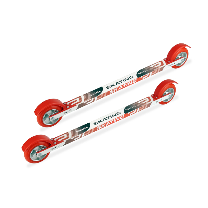 Лыжероллеры ELVA Коньковые (620/100х24/PU) (красный)