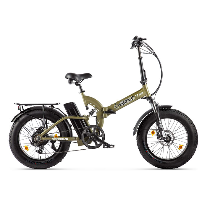 Электровелосипед ELTRECO TT Max 500 Wh (хаки) (2020)